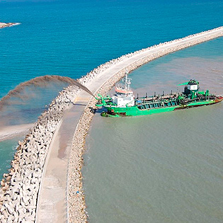 On Port Dredging and Reclamation Works